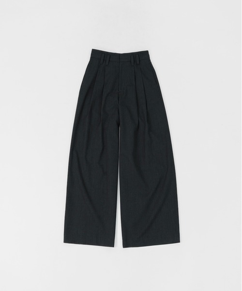 LAPIIS（ラピス）の「HEAVY WOOL GABARDINE OVER WIDE TUCK TROUSERS