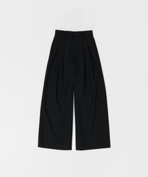 LAPIIS | HEAVY WOOL GABARDINE OVER WIDE TUCK TROUSERS(スラックス)