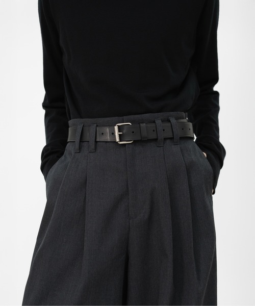 LAPIIS（ラピス）の「HEAVY WOOL GABARDINE OVER WIDE TUCK TROUSERS（スラックス・メンズ・ブラック/チャコールグレー・MEDIUM/LARGE）」の20枚目の写真