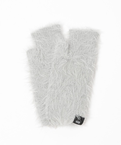 HARE（ハレ）の「シャギーニットグローブ(HARE)（手袋・メンズ・グレー/ブルー/ブラック/レッド・FREE）」の3枚目の写真