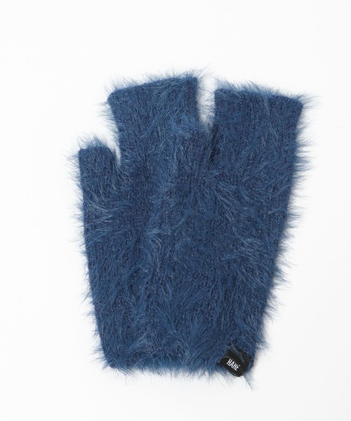 HARE（ハレ）の「シャギーニットグローブ(HARE)（手袋・メンズ・グレー/ブルー/ブラック/レッド・FREE）」の4枚目の写真