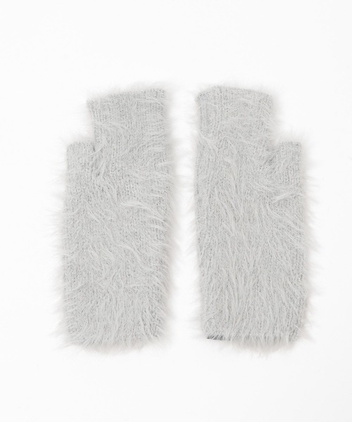 HARE（ハレ）の「シャギーニットグローブ(HARE)（手袋・メンズ・グレー/ブルー/ブラック/レッド・FREE）」の6枚目の写真