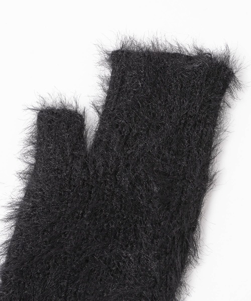 HARE（ハレ）の「シャギーニットグローブ(HARE)（手袋・メンズ・グレー/ブルー/ブラック/レッド・FREE）」の7枚目の写真