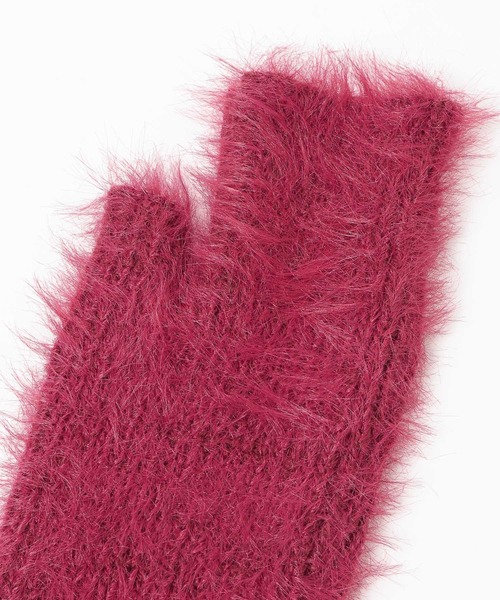 HARE（ハレ）の「シャギーニットグローブ(HARE)（手袋・メンズ・グレー/ブルー/ブラック/レッド・FREE）」の9枚目の写真