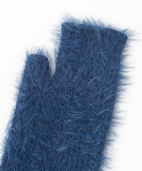 HARE（ハレ）の「シャギーニットグローブ(HARE)（手袋・メンズ・グレー/ブルー/ブラック/レッド・FREE）」の10枚目の写真