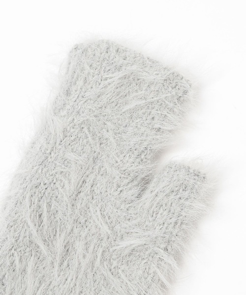 HARE（ハレ）の「シャギーニットグローブ(HARE)（手袋・メンズ・グレー/ブルー/ブラック/レッド・FREE）」の11枚目の写真