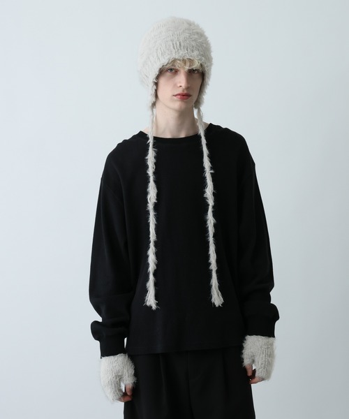 HARE（ハレ）の「シャギーニットグローブ(HARE)（手袋・メンズ・グレー/ブルー/ブラック/レッド・FREE）」の22枚目の写真