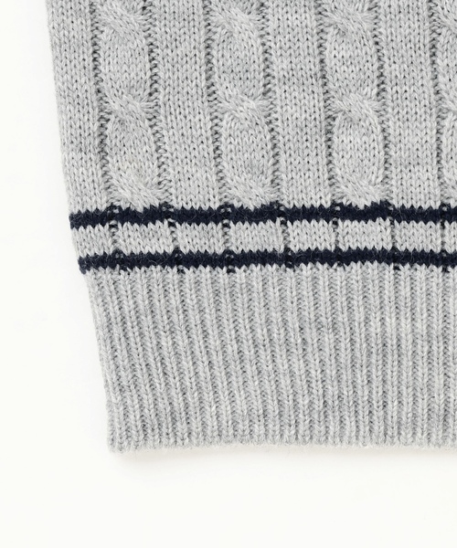 LOVETOXIC（ラブトキシック）の「衿つきレイヤードニット（ニット/セーター・キッズ・アイボリー/ベージュ/ネイビー/トップグレー・S:140cm/L:160cm/130cm/M:150cm）」の21枚目の写真