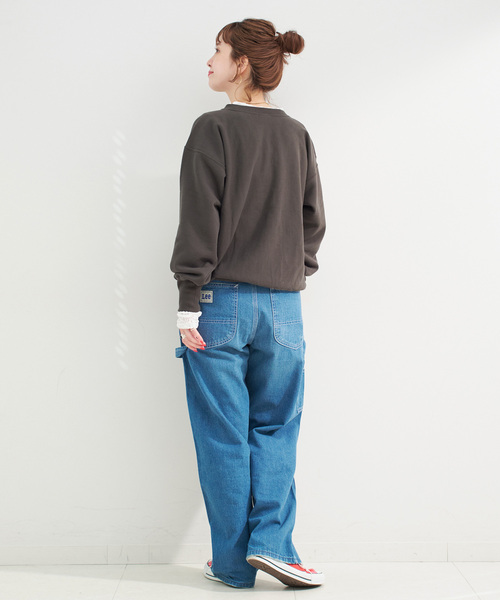 B.C STOCK（ベーセーストック）の「《追加》手洗い可 / ストレッチフラワーレースプルオーバー（Tシャツ/カットソー・レディース・ホワイト/ブラウン/ブラック・FREE）」の17枚目の写真