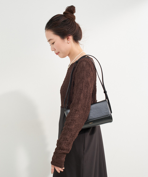 B.C STOCK(ベーセーストック)の「《追加》手洗い可 / ストレッチフラワーレースプルオーバー(Tシャツ/カットソー・レディース・ホワイト/ブラウン/ブラック・FREE)」の17枚目の写真