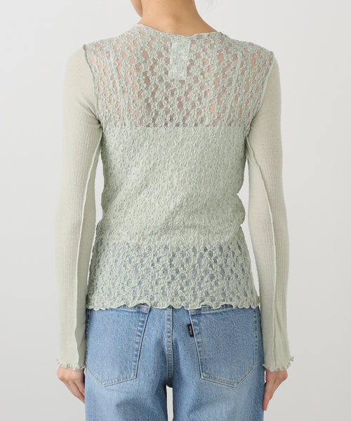 EMILY WEEK(エミリーウィーク)の「【BASERANGE/ベースレンジ】KENRU LONG SLEEVE TEE / TTKLS-WR-WI25(Tシャツ/カットソー・レディース・グリーン・SMALL)」の8枚目の写真