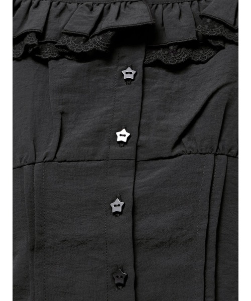 merry jenny(メリージェニー)の「sugar square blouse(シャツ/ブラウス・レディース・オフホワイト/ライトブルー/ブラック・FREE)」の12枚目の写真