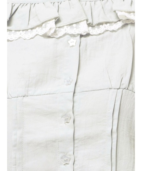 merry jenny(メリージェニー)の「sugar square blouse(シャツ/ブラウス・レディース・オフホワイト/ライトブルー/ブラック・FREE)」の13枚目の写真