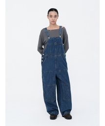 MILLO WOMEN（ミロウーマン）の「Double knee Cross Overalls [Blue]（サロペット/オーバーオール・レディース）」