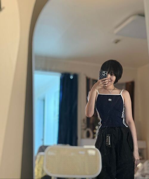 MUSINSA STANDARD WOMAN（ムシンサスタンダードウーマン）の「ウィメンズブライトナイロンパラシュートパンツ[ブラック]（その他パンツ・レディース・その他・30/24/26/28）」の11枚目の写真