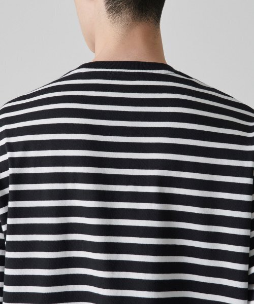 MUSINSA STANDARD（ムシンサスタンダード）の「ブレトンストライプリラックスド長袖Tシャツ[ブラック/ホワイト]（Tシャツ/カットソー・メンズ・その他・SMALL/MEDIUM/LARGE/X-LARGE/XX-LARGE）」の7枚目の写真