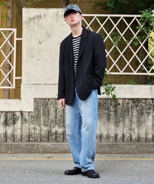 MUSINSA STANDARD（ムシンサスタンダード）の「ブレトンストライプリラックスド長袖Tシャツ[ブラック/ホワイト]（Tシャツ/カットソー・メンズ・その他・SMALL/MEDIUM/LARGE/X-LARGE/XX-LARGE）」の10枚目の写真