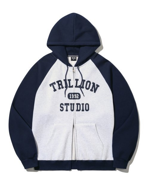 TRILLION（トリリオン）の「レギュラーカラー ミックス 1992 グラフィック フードジップアップ (メランジェ)（パーカー・レディース・その他・X-LARGE/SMALL/MEDIUM/LARGE）」の4枚目の写真