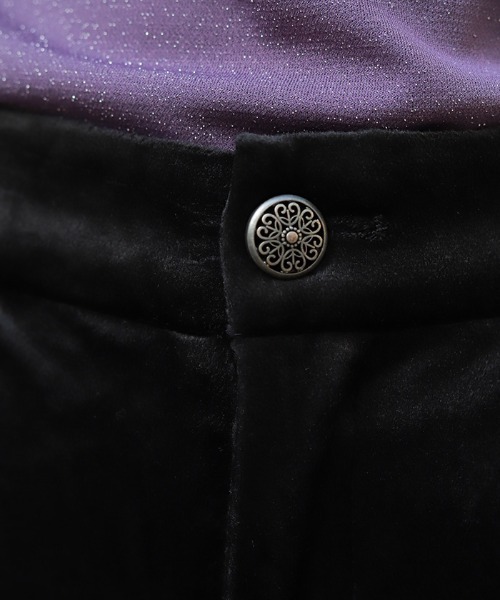 NIBBLE POISON(ニブルポイズン)の「レース切替ベロアフレアパンツ(その他パンツ・レディース・ブラック/ブルー・MEDIUM)」の14枚目の写真