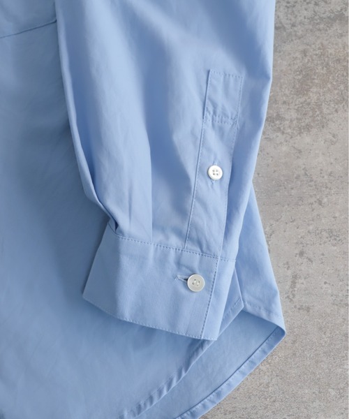 Blanc Bleu Minuit(ブランブルーミニュイ)の「ジルワンダー ワイドシャツ(シャツ/ブラウス・レディース・ホワイト/サックスブルー・FREE)」の17枚目の写真