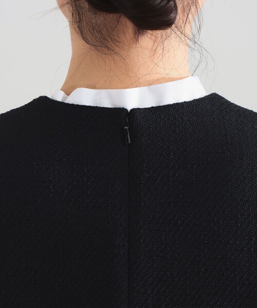 Demi-Luxe BEAMS(デミルクス ビームス)の「【セレモニー・フォーマル】ツイード フレア Vネック ジレ*(ベスト・レディース・オフホワイト/ブラック・38/36)」の15枚目の写真