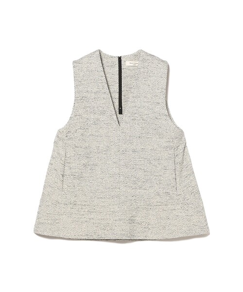 Demi-Luxe BEAMS(デミルクス ビームス)の「【セレモニー・フォーマル】ツイード フレア Vネック ジレ*(ベスト・レディース・オフホワイト/ブラック・38/36)」の16枚目の写真