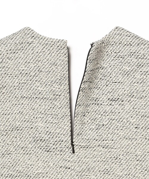 Demi-Luxe BEAMS(デミルクス ビームス)の「【セレモニー・フォーマル】ツイード フレア Vネック ジレ*(ベスト・レディース・オフホワイト/ブラック・38/36)」の8枚目の写真