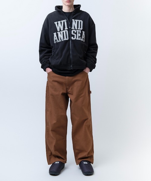 WIND AND SEA（ウィンダンシー）の「PATCH LOGO FLEECE JACKET（その他アウター・メンズ・カーキ/ブラック・L）」の8枚目の写真