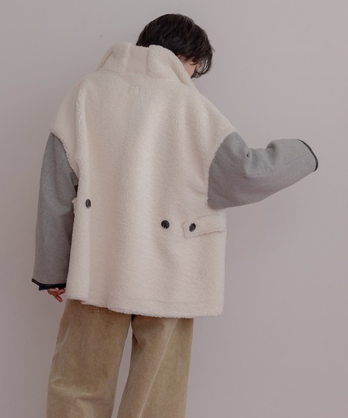リバーシブル ムートン ハーフコート Eimee Law│Eimee Law & LHELBIE