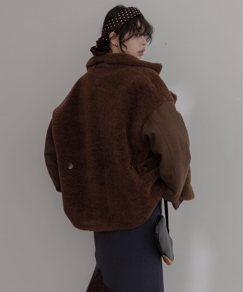 リバーシブル ムートン ハーフコート Eimee Law│Eimee Law & LHELBIE