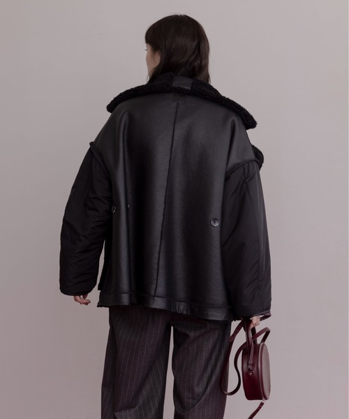 リバーシブル ムートン ハーフコート Eimee Law│Eimee Law & LHELBIE