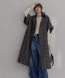 Eimee Law（エイミーロウ）の「ハーフスリーブチェックトレンチコート（トレンチコート）」