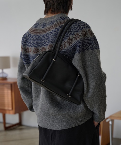 epnok(エプノック)の「ミニボストンバッグ(ショルダーバッグ・メンズ・ブラウン/ブラック・ONE SIZE)」の1枚目の写真