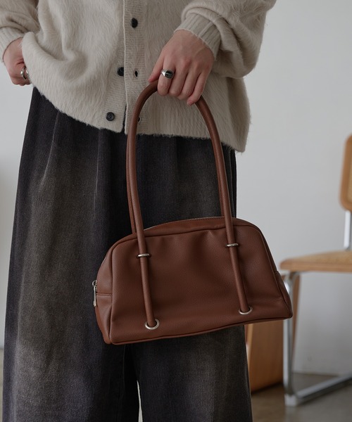 epnok(エプノック)の「ミニボストンバッグ(ショルダーバッグ・メンズ・ブラウン/ブラック・ONE SIZE)」の11枚目の写真