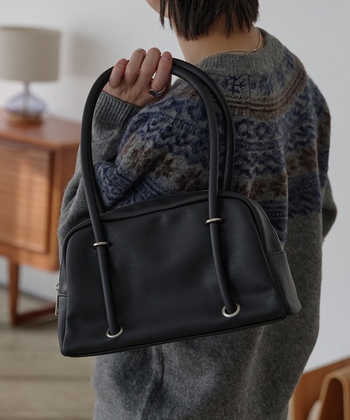 epnok(エプノック)の「ミニボストンバッグ(ショルダーバッグ・メンズ・ブラウン/ブラック・ONE SIZE)」の3枚目の写真