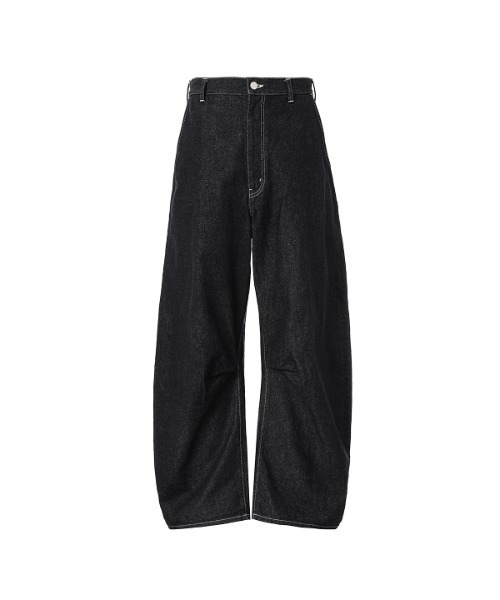 COMME des GARCONS HOMME(コム デ ギャルソン・オム)の「COTTON DENIM CURVE PANTS(デニムパンツ・メンズ・インディゴブルー/ブラック・XS/S/M/L)」の8枚目の写真