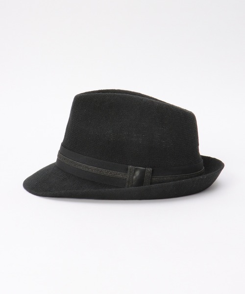 ikka（イッカ）の「リネンMIX中折ハット（ハット・メンズ・ブラック/グレー/ネイビー・FREE）」の5枚目の写真