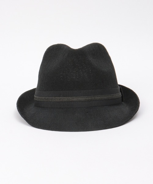 ikka（イッカ）の「リネンMIX中折ハット（ハット・メンズ・ブラック/グレー/ネイビー・FREE）」の6枚目の写真
