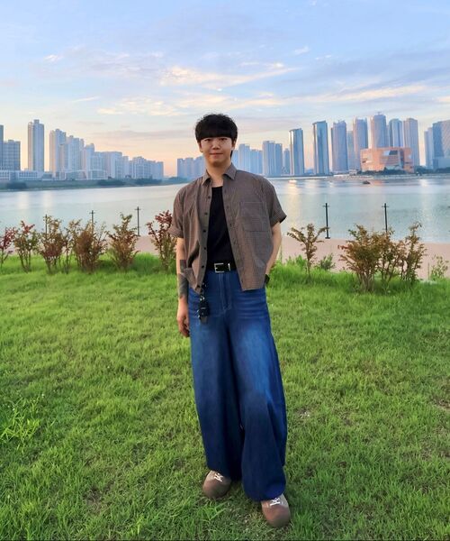 KICHUL(キチョル)の「SUMMER VACATION BALLOON PANTS (DARK BLUE)(デニムパンツ・メンズ・その他・SMALL/X-SMALL/MEDIUM/LARGE)」の5枚目の写真