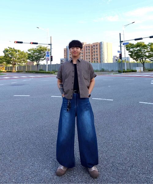 KICHUL(キチョル)の「SUMMER VACATION BALLOON PANTS (DARK BLUE)(デニムパンツ・メンズ・その他・SMALL/X-SMALL/MEDIUM/LARGE)」の7枚目の写真