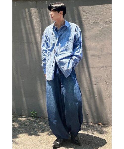 KICHUL(キチョル)の「SUMMER VACATION BALLOON PANTS (DARK BLUE)(デニムパンツ・メンズ・その他・SMALL/X-SMALL/MEDIUM/LARGE)」の14枚目の写真