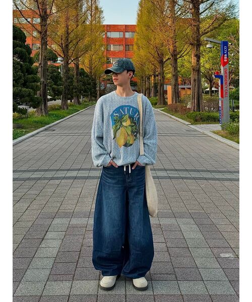 KICHUL(キチョル)の「SUMMER VACATION BALLOON PANTS (DARK BLUE)(デニムパンツ・メンズ・その他・SMALL/X-SMALL/MEDIUM/LARGE)」の18枚目の写真