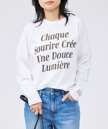 コットンロゴロングスリーブTシャツ