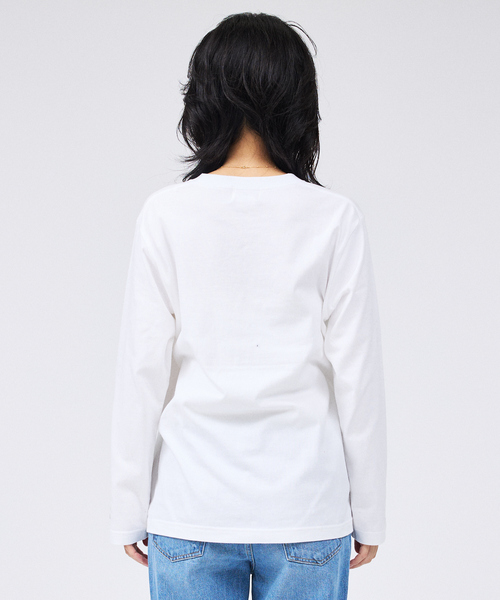 Rouge vif Anna(ルージュヴィフアンナ)の「コットンロゴロングスリーブTシャツ(Tシャツ/カットソー・レディース・グレー/ホワイト・フリー)」の15枚目の写真