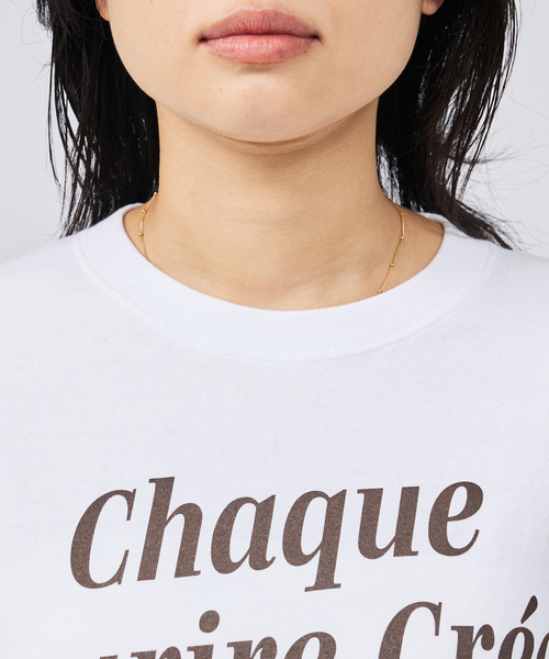 Rouge vif Anna(ルージュヴィフアンナ)の「コットンロゴロングスリーブTシャツ(Tシャツ/カットソー・レディース・グレー/ホワイト・フリー)」の14枚目の写真