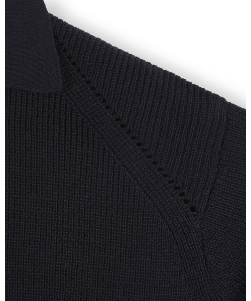 BESLOW(ビースロー)の「REGULAR FIT COLLAR KNIT NAVY(ニット/セーター・メンズ・その他・SMALL/MEDIUM/LARGE)」の3枚目の写真