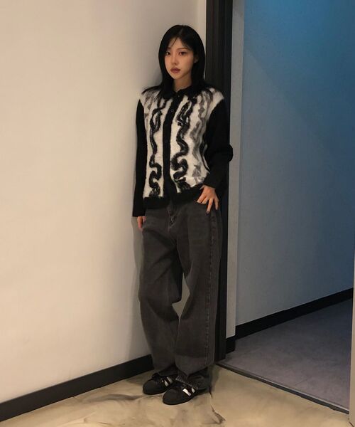 NOT4NERD(ノットフォーナード)の「Candle Smoke Mohair Cardigan - Black(カーディガン/ボレロ・レディース・その他・LARGE/X-LARGE/MEDIUM)」の4枚目の写真