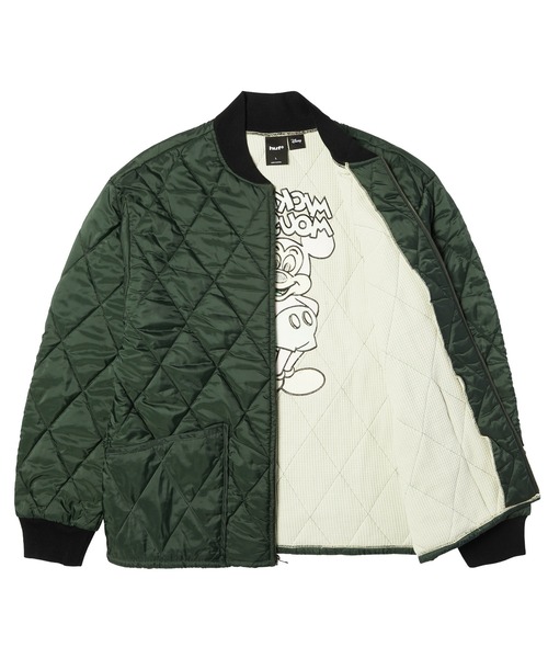 HUF(ハフ)の「DISNEY | HUF MICKEY QUILTED WORK JACKET(ブルゾン・メンズ・グリーン・M/XL/L)」の4枚目の写真