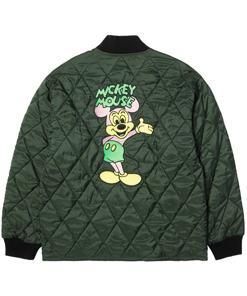 HUF(ハフ)の「DISNEY | HUF MICKEY QUILTED WORK JACKET(ブルゾン・メンズ・グリーン・M/XL/L)」の3枚目の写真