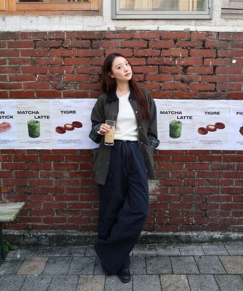 MELLOTORY(メロートリー)の「コーデュロイコンビワークジャケット (2カラー)(その他アウター・レディース・ベージュ/カーキ・FREE)」の14枚目の写真